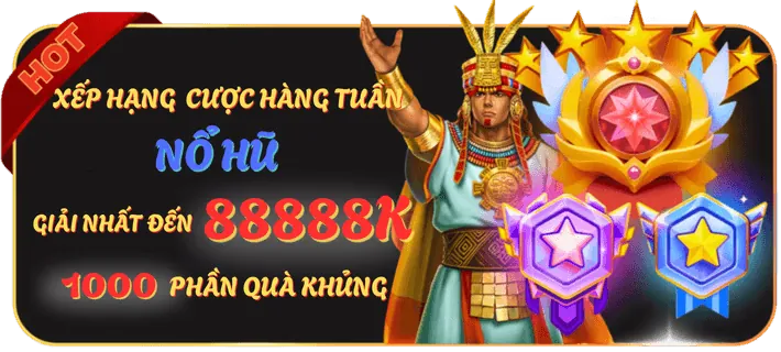 Máy nổ hũ với biểu tượng chiến thắng